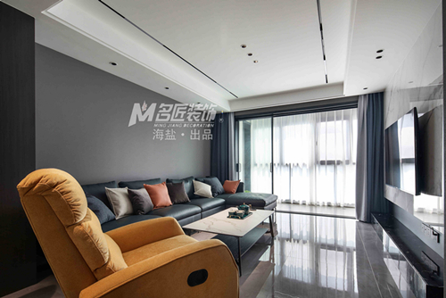 嘉興市嘉業(yè)陽光城現(xiàn)代簡約風(fēng)格三居室裝修案例